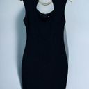 Bisou Bisou  Vintage 90’s Black Sleeveless w/ Gold Accent Bodycon Dress Size 6 Photo 0