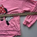 Disney  Minnie Mouse Colorful Long Sleeve Crop Top Nerdy Pink XL Graphic Sweater Photo 5