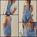 Free People  We The Free Denim Bib Cuffed Cottagecore Shortall/ Overalls Size XS Photo 1