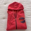 Aviator Nation Laguna Beach Full Zip Hoodie in Red Women's M $175 Photo 6