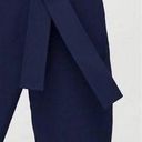 Wilfred - Aritzia Tie-Front Pants Navy Career Business Corporate Work High Rise Photo 1