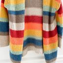 BKE Rainbow Stripe Chunky Cardigan Photo 2