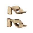 Raye  - Nix Heel Braided Sandals in Natural Beige Photo 1