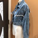 Wild Honey  blue denim fringe jacket Photo 4