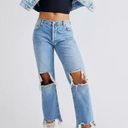 Free People Maggie Mid-Rise Straight-Leg Jeans Photo 0