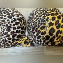 Victoria's Secret  Y2K Women’s Swim Push Up Leopard Skull Bikini Top Size 34 B Photo 4