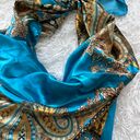 Amazon Blue Silk Scarf Photo 3