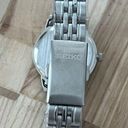 Seiko  Ladies Watch Black Dial with Train motif Stainless Bracelet and hands Photo 7