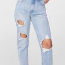 Nasty Gal NWT Light Wash  Distressed Mom Jeans Size 6 Photo 0