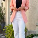 Boutique NWT Peachy Pink Blazer With Pockets Photo 2