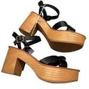 Universal Threads NEW Universal Thread Black & Tan Valerie Platform Sandals Photo 4