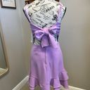 PaperMoon Ruffle Back Bow Mini Dress Lavender size Photo 6