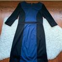 Kensie Blue & Black Colorblock Bodycon Dress Photo 0