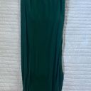 Casual Slit Wrap Elastic High Waist Maxi Draped Skirt Sexy Solid Bodycon Maxi Green Size M Photo 5