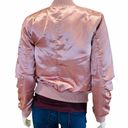 Forever 21 Pink Satin Bomber Jacket Photo 4