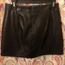 Forever 21 Black Leather Mini Skirt  Photo 1