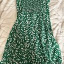 Women’s green floral Summer/spring dress size small with side zipper Photo 2