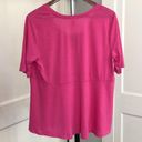 West Loop Hot pink Barbie nwt Barbiecore peplum top Photo 2