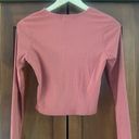 Full Tilt  Women's Mauve Ribbed Long Sleeve w/ Cut Out LN Photo 3