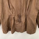 J.Jill  Silk Linen Blend Lightweight Jacket Blazer 3/4 Sleeves Brown Womens XS Photo 3