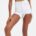 Good American Bombshell Shorts White NWT Size 14 / 32 Distressed Short Photo 3