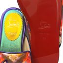 Christian Louboutin NEW  Women’s Navy Coolito Disco Mules size 38 Graffiti Prints Photo 8