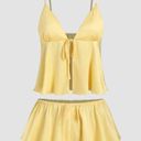 Cider knotted cami top & shorts lounge set Photo 1
