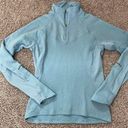 Nike  Dr-Fit Women’s Running  1/4 Zip Pullover Light Blue Size Small Long Sleeve Photo 0