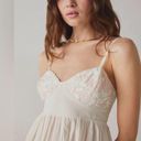 Free People NWOT  INTIMATELY Bed of Roses Babydoll Slip In Ivory Combo Photo 2