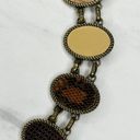 Animal Print Embossed Concho Metal Chain Link Belt Size Small S Medium M Photo 5