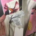 Oscar de la Renta  Mixed Floral Print Poplin Sleeveless Midi Dress NWT Size 6 Photo 3