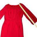 Talbots Embroidered Boat Neck Crepe Shift 3/4 Sleeve Knee Length Dress Size 6P Photo 6