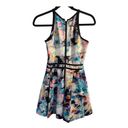 Parker  Womens Emmy Fit and Flare Multi Color Racerback Dress Sz XS Stretch Photo 2