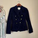 L'AGENCE Kaydence Corduroy Double Breasted Blazer Jacket Blue Size XS Photo 2