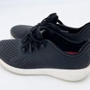 Crocs  Literide Pacer Lace Up Sneakers Black Perforated Shoes Women's Size 10 Photo 5