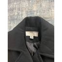 Anne Klein  Black Double Breasted Wool Blend Pea Coat Size S Photo 6