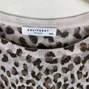 Equipment  Leopard Print Silk Short Sleeve T-shirt- Medium Photo 22