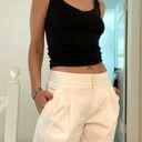 DKNY Vintage Y2K Pleated Capri Pants White Size 0 Photo 3