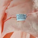 Bryn Walker  Womens Top Size M Peach Linen Button Up Asymmetric Oversized Tunic Photo 8