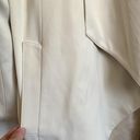 BCBGMAXAZRIA NEW  Drape Front Waterfall Coat in Ivory/Cream Photo 5