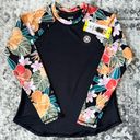 Hurley New Women’s  Floral Long Sleeve Rash Guard Photo 1