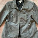 Christopher & Banks  Blazer Jacket Long Sleeve Woman's Gray Size Small Photo 1