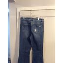 Vervet Flying Monkey Size 30 Destroyed Button Fly Raw Hem Flare jeans Womens 30x33 Photo 1