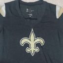 Nike  nfl team apparel womes S new orleans saints football tee shirt Photo 2