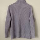 Aerie  XS Purple Knit Mock Neck Oversized Sweater Photo 5