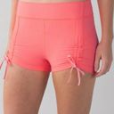 Lululemon  Neon Peach Biker Shorts Photo 0