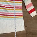 Talbots Plus Boatneck Sweater 3/4 sleeve cream rainbow stripe Women’s size 1X Photo 10