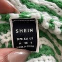 SheIn  | Green Color-block Knit Sweater Sz M Photo 3