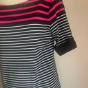 Karen Scott  sport striped dress 100 % cotton stretch size medium sporty dress Photo 1