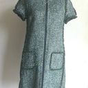 W By Worth  Short Sleeve Fringe Trim Green Dress Size 6 Photo 0